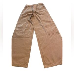 Pacsun Womens Brown Wide Leg Full Length High Rise New Workwear Trouser size 26